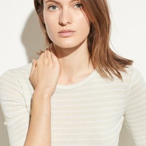 Vince Pima Cotton stripe crew tee, brand new!